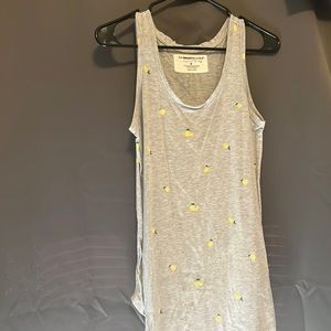 Grey lemon tank top by the sweatshirt project by French Laundry size S/Small